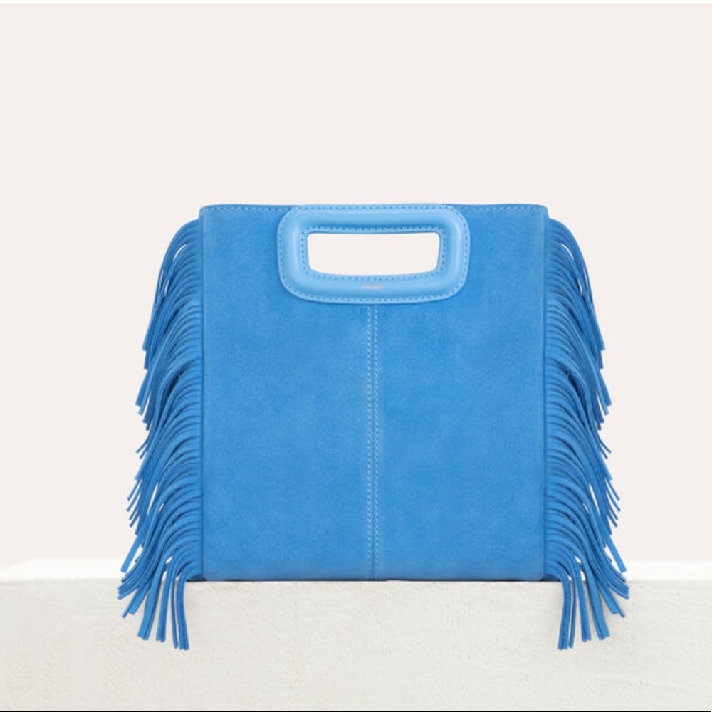 MAJE M BAG WITH SUEDE FRINGES
